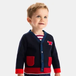 Jacadi Pullover, Sweatshirts, Strickjacken>Jäckchen Kleinkind Junge MARINEBLAU/ROT