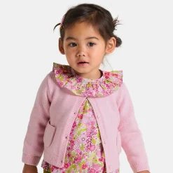 Jacadi Pullover, Sweatshirts, Strickjacken>Jäckchen Kleinkind Mädchen ROSA MELIERT