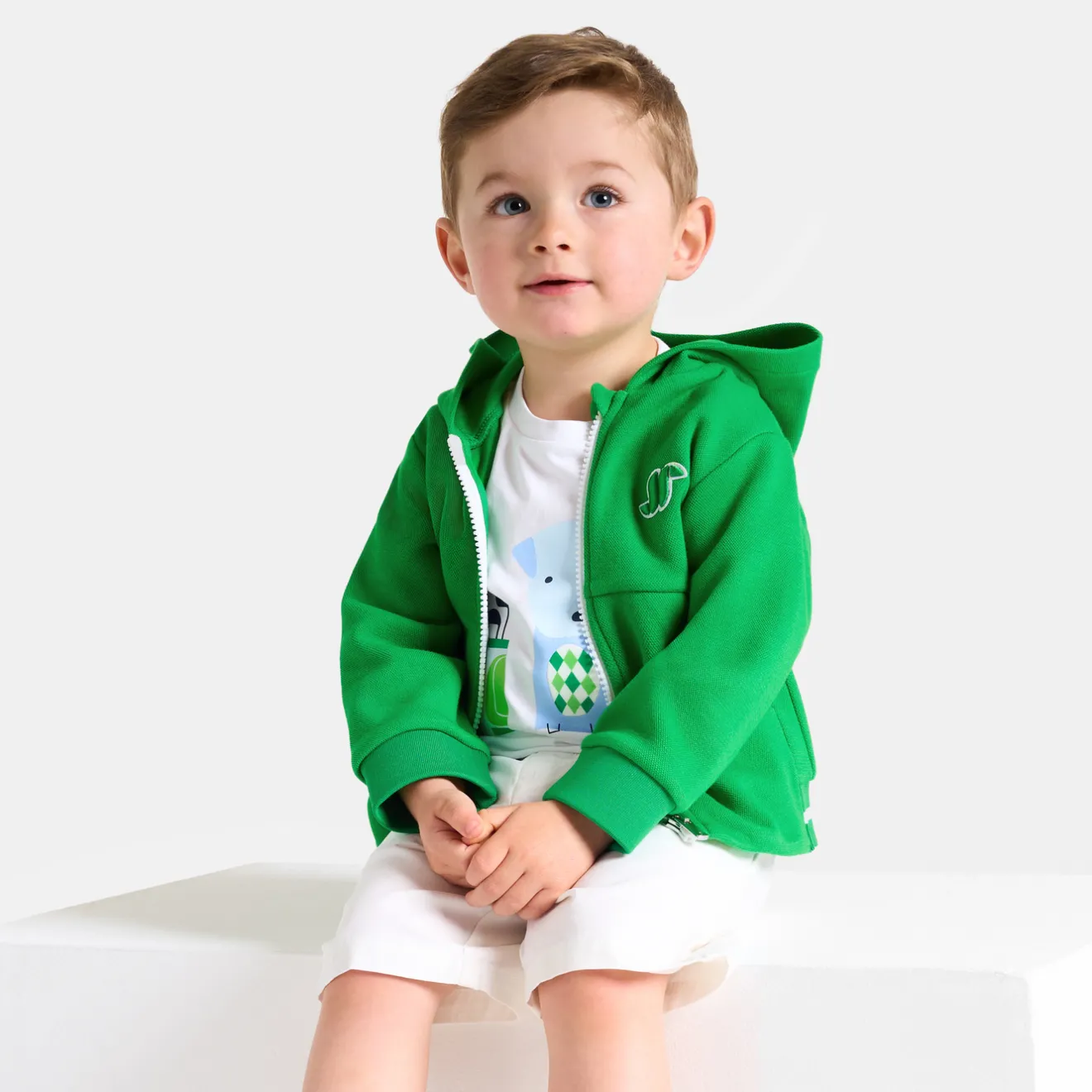 Jacadi Pullover, Sweatshirts, Strickjacken>Jäckchen mit Reißverschluss Kleinkind Junge GRÜN