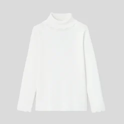 Jacadi Pullover, Sweatshirts, Strickjacken>Kinderpullover aus Rippstrick für Mädchen WEICHES JACADI WEISS