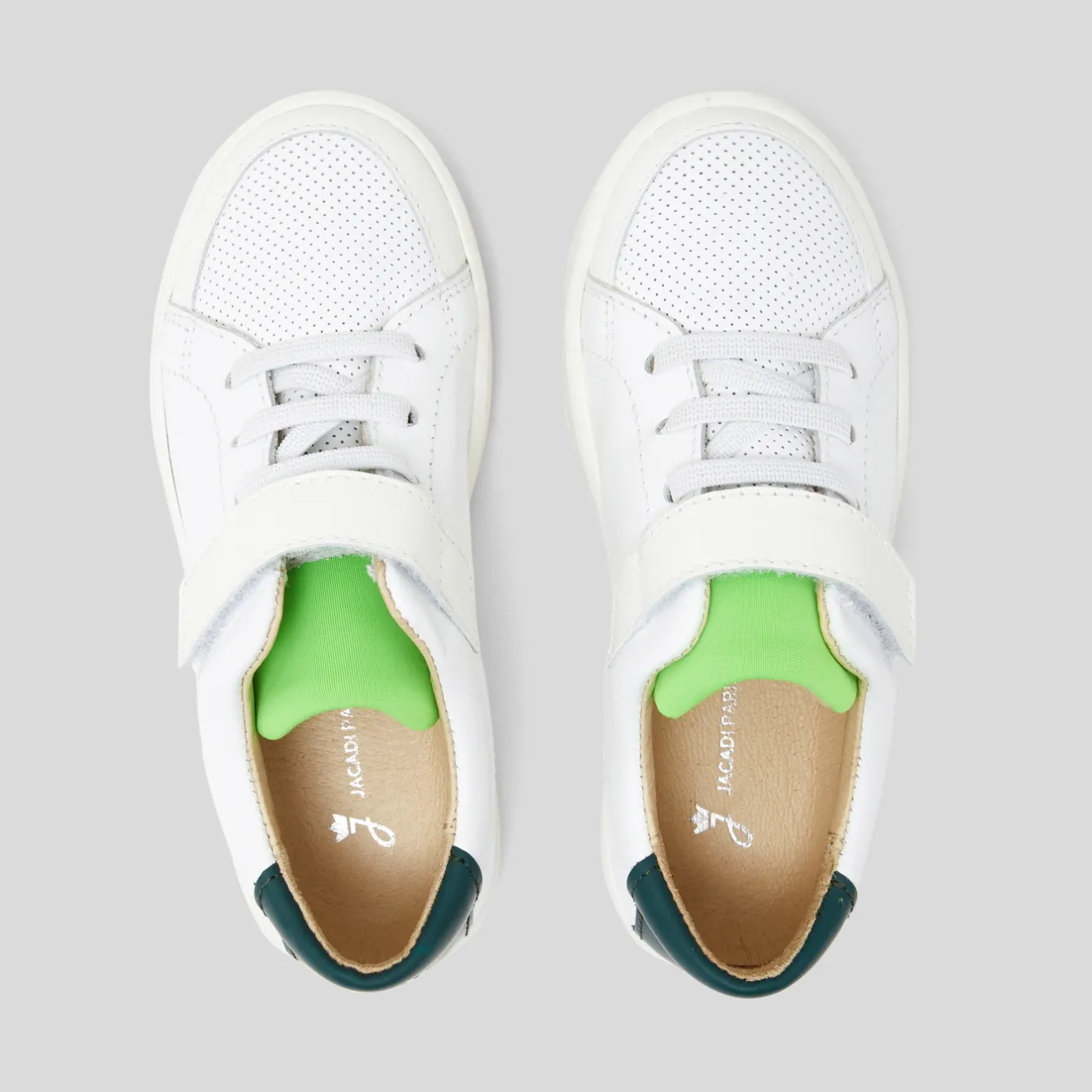 Jacadi Sneakers|Sneakers>Kindersneakers für Jungen WEISS/GRÜN
