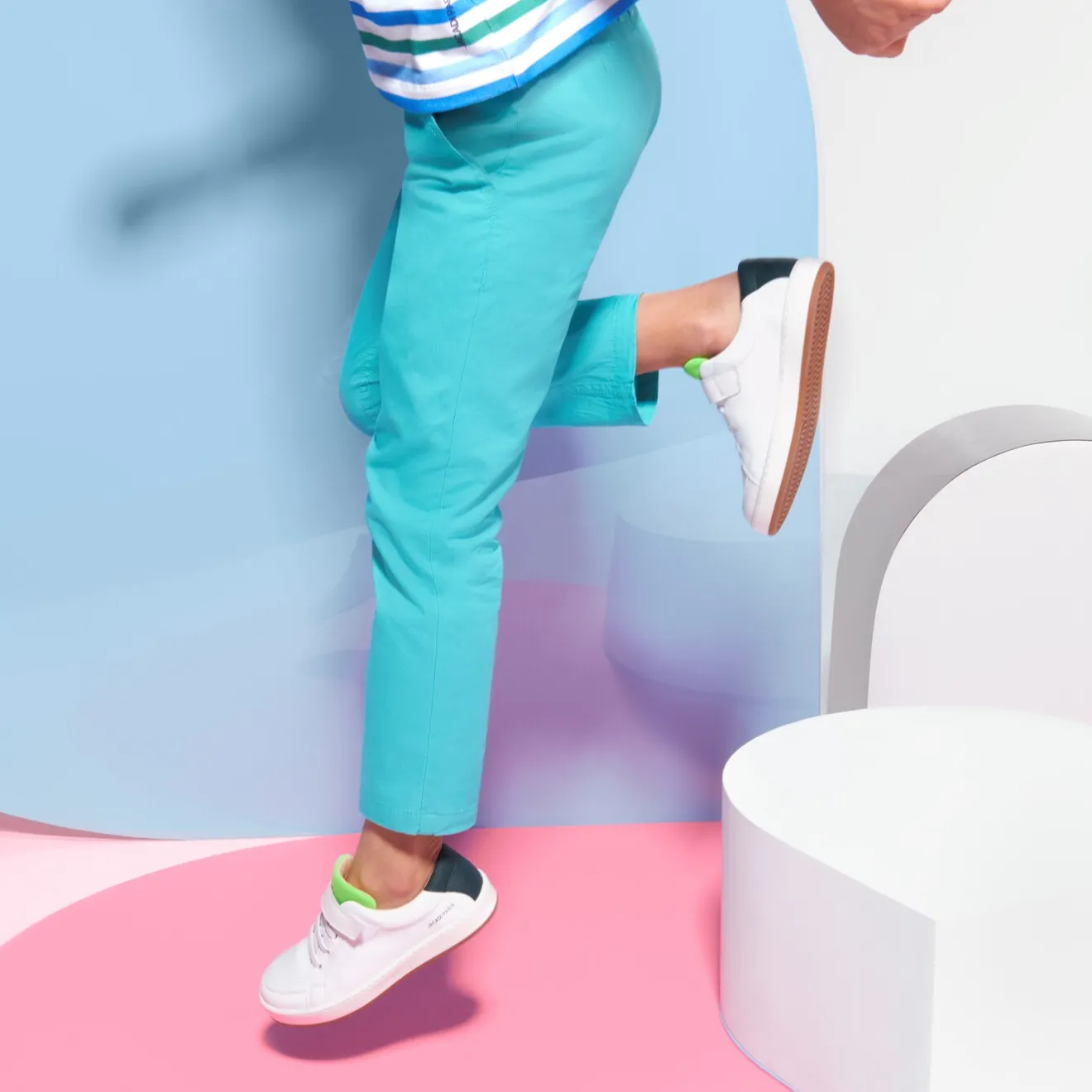 Jacadi Sneakers|Sneakers>Kindersneakers für Jungen WEISS/GRÜN