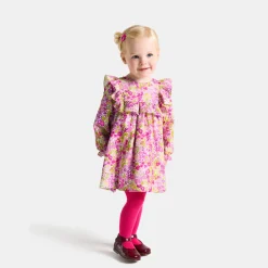 Jacadi Kleider>Kleid aus Liberty-Samtstoff Kleinkind Mädchen WEISS/MEHRFARBIG