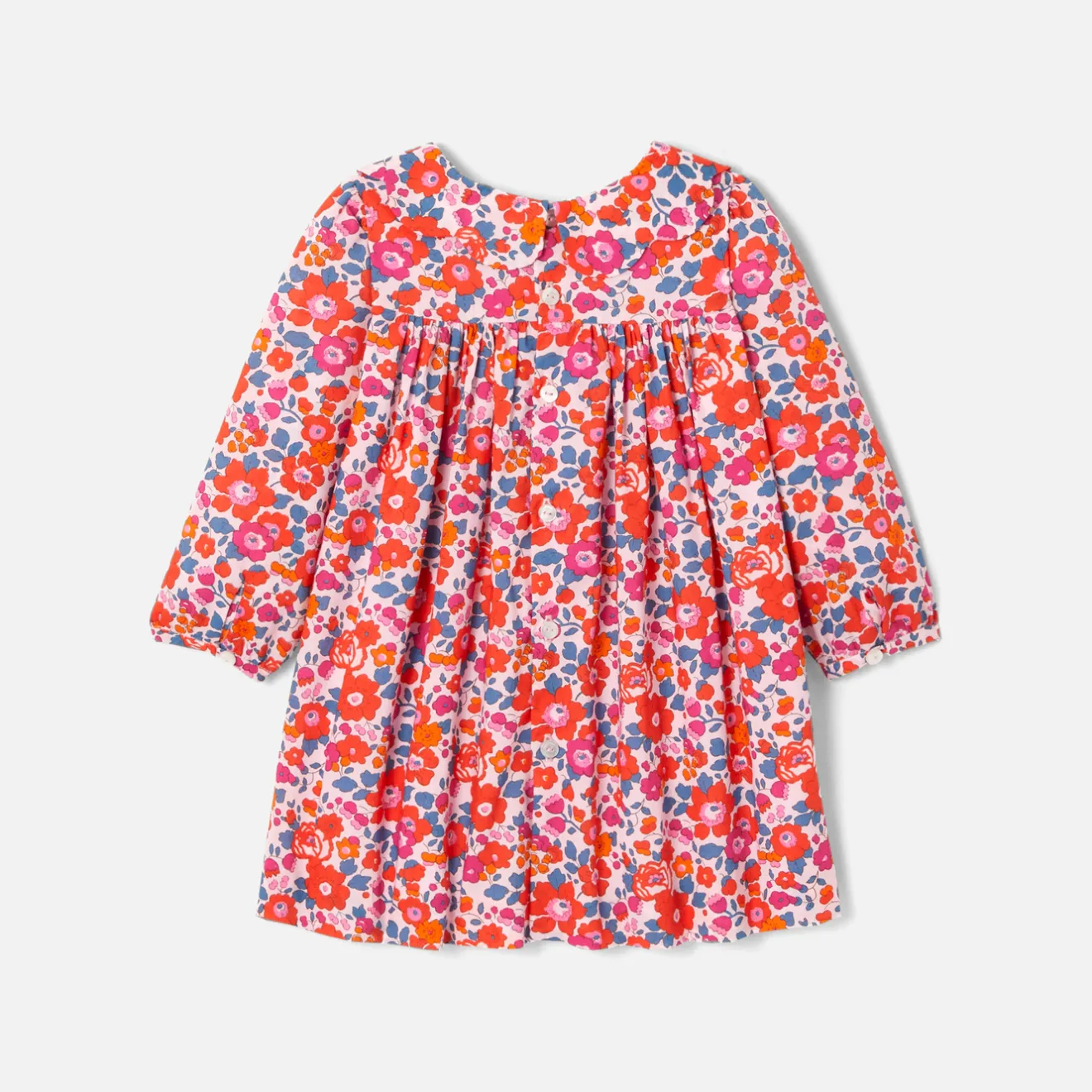 Jacadi Kleider>Kleid aus Liberty-Stoff für Mädchen ROSA/MEHRFARBIG