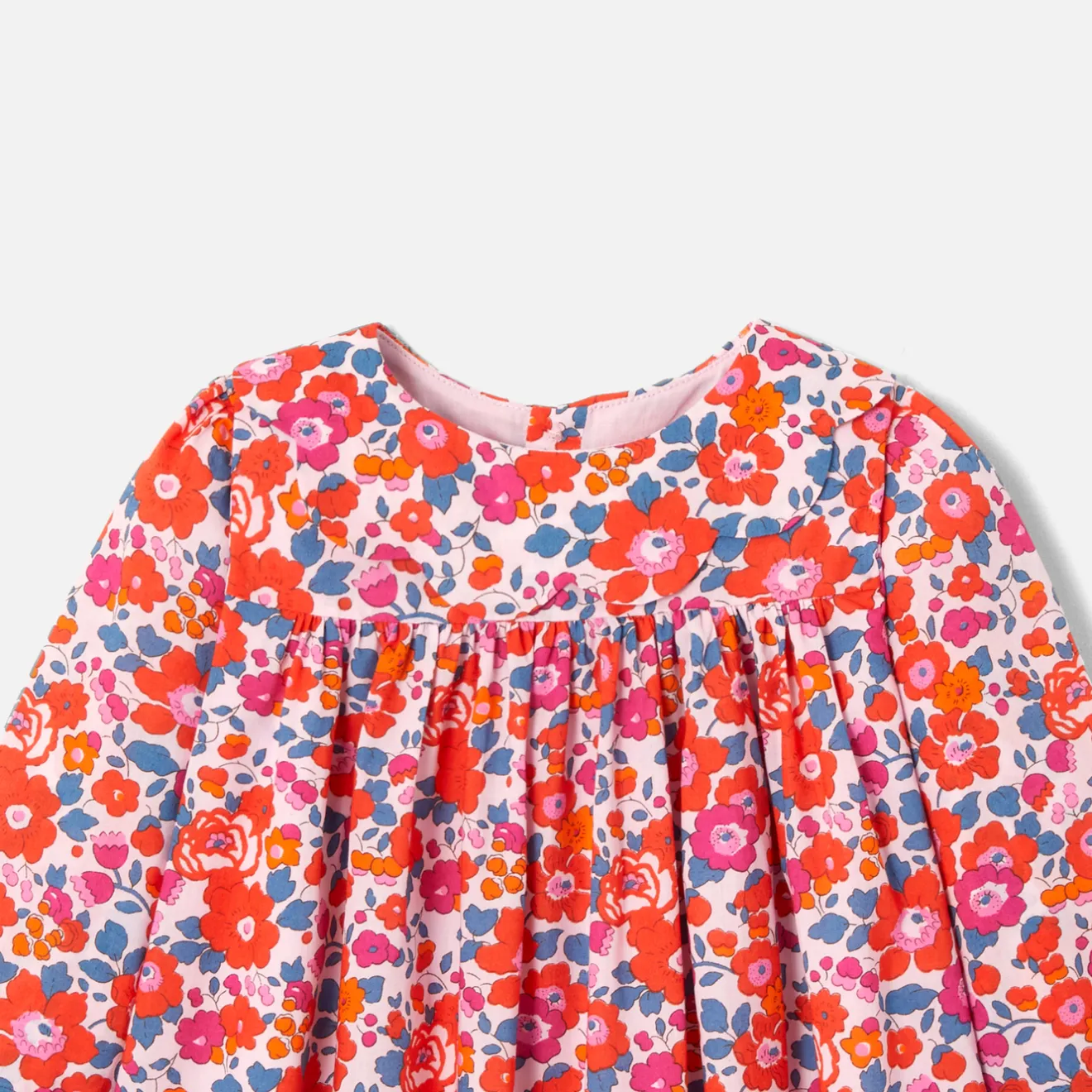 Jacadi Kleider>Kleid aus Liberty-Stoff für Mädchen ROSA/MEHRFARBIG