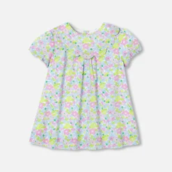 Jacadi Kleider>Kleid aus Liberty-Stoff für Baby Mädchen WEISS/MEHRFARBIG