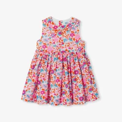 Jacadi Kleider>Kleid aus Liberty-Stoff für Mädchen ORANGE/ MEHRFARBIG