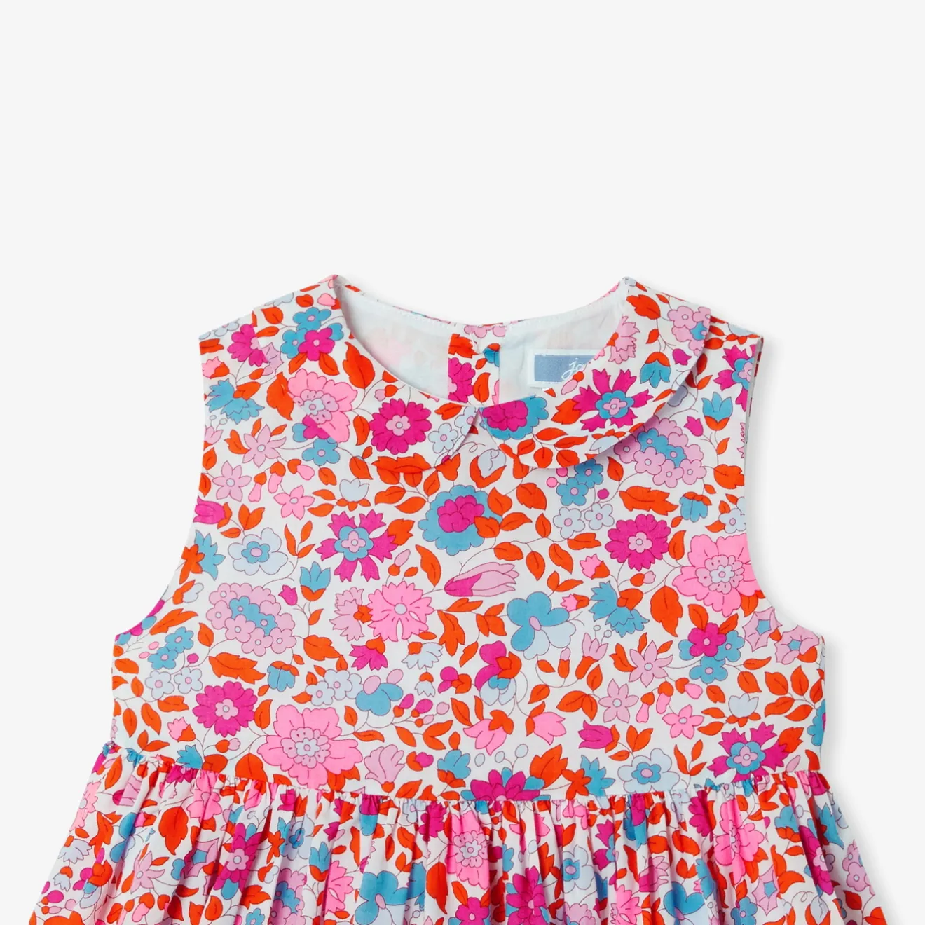 Jacadi Kleider>Kleid aus Liberty-Stoff für Mädchen ORANGE/ MEHRFARBIG