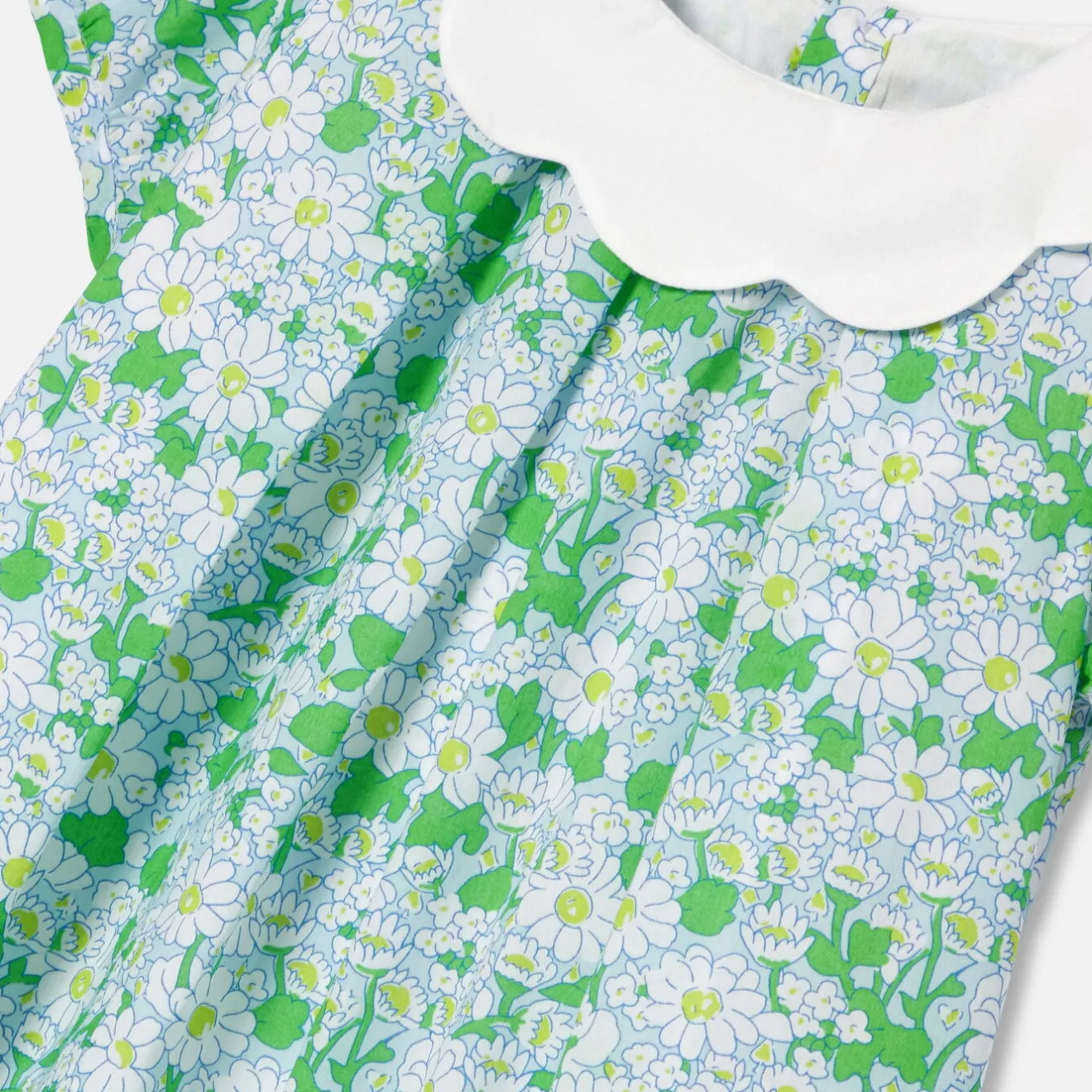 Jacadi Kleider>Kleid aus Liberty-Stoff Kleinkind Mädchen WEISS/MEHRFARBIG