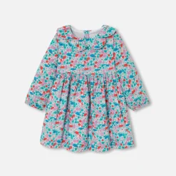 Jacadi Kleider>Kleid aus Liberty-Stoff Kleinkind Mädchen WEISS/MEHRFARBIG