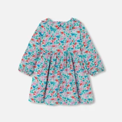 Jacadi Kleider>Kleid aus Liberty-Stoff Kleinkind Mädchen WEISS/MEHRFARBIG
