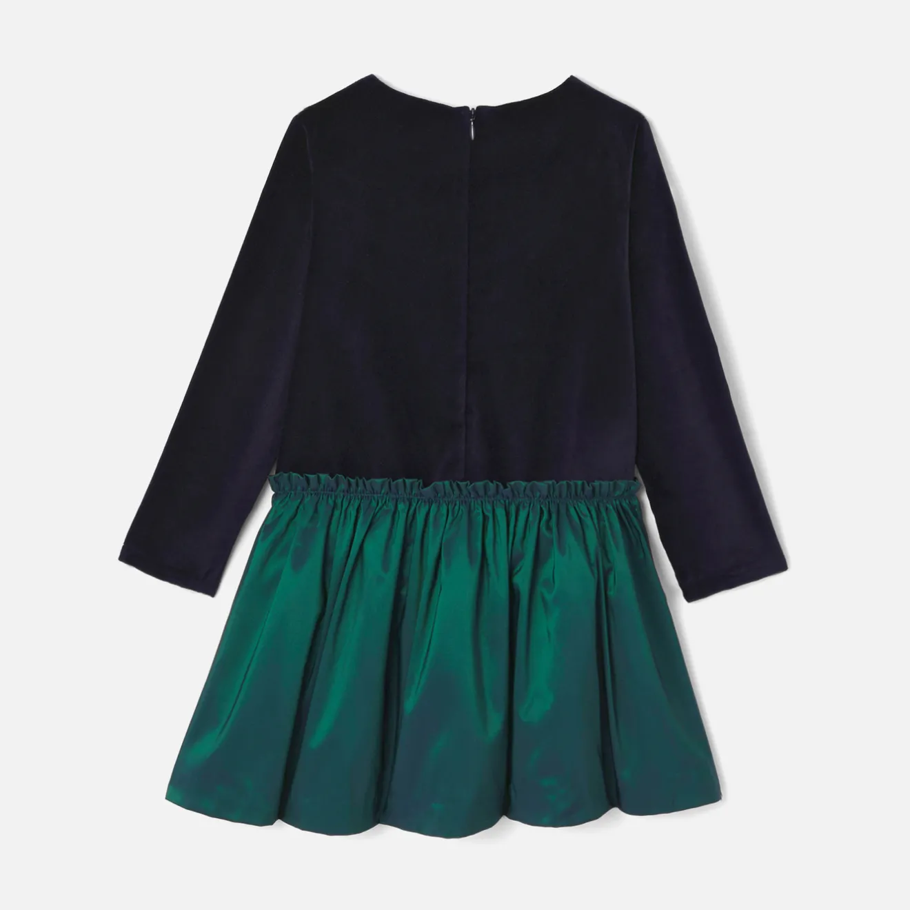 Jacadi Kleider & Röcke>Kleid aus Materialmix für Mädchen MARINEBLAU JACADI