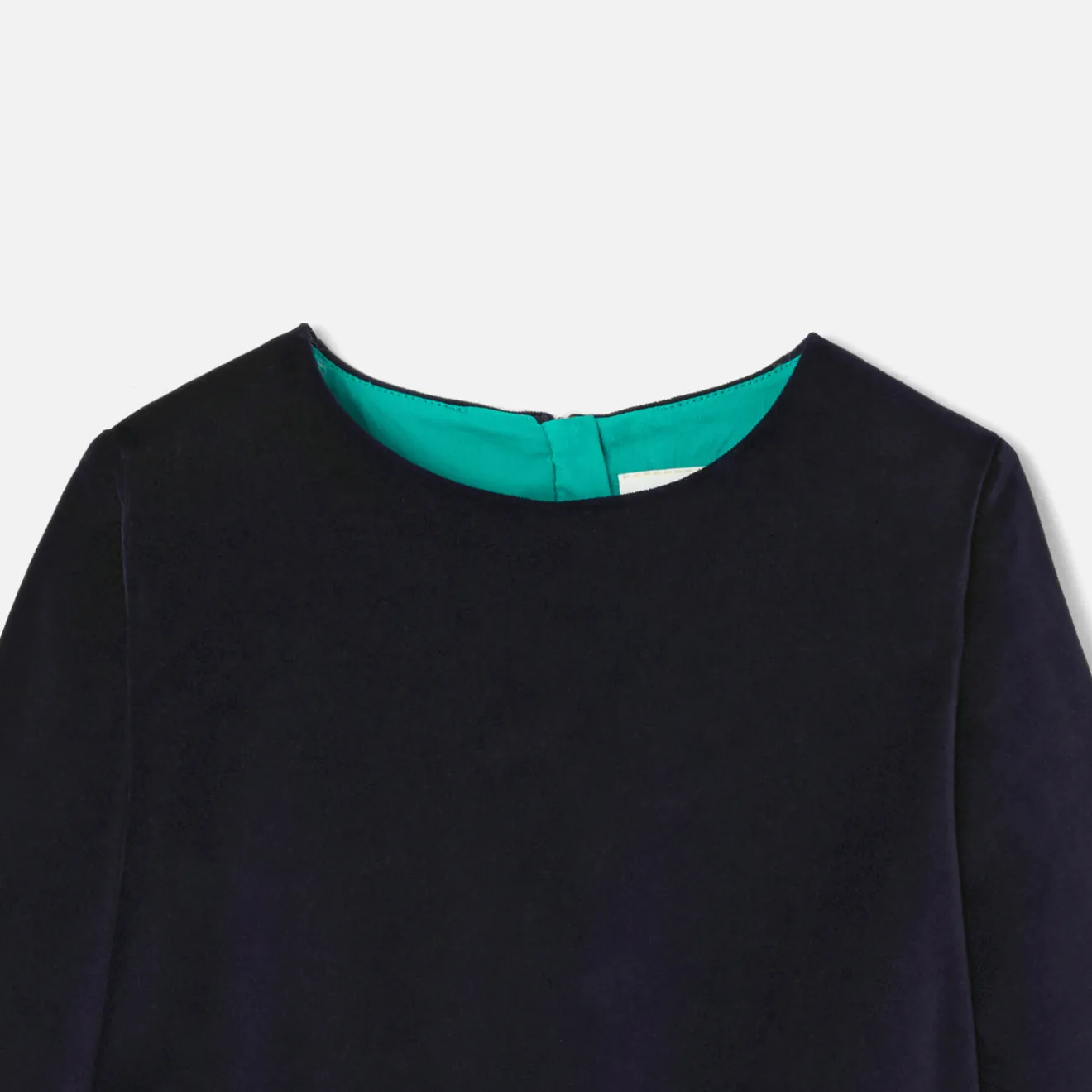 Jacadi Kleider & Röcke>Kleid aus Materialmix für Mädchen MARINEBLAU JACADI