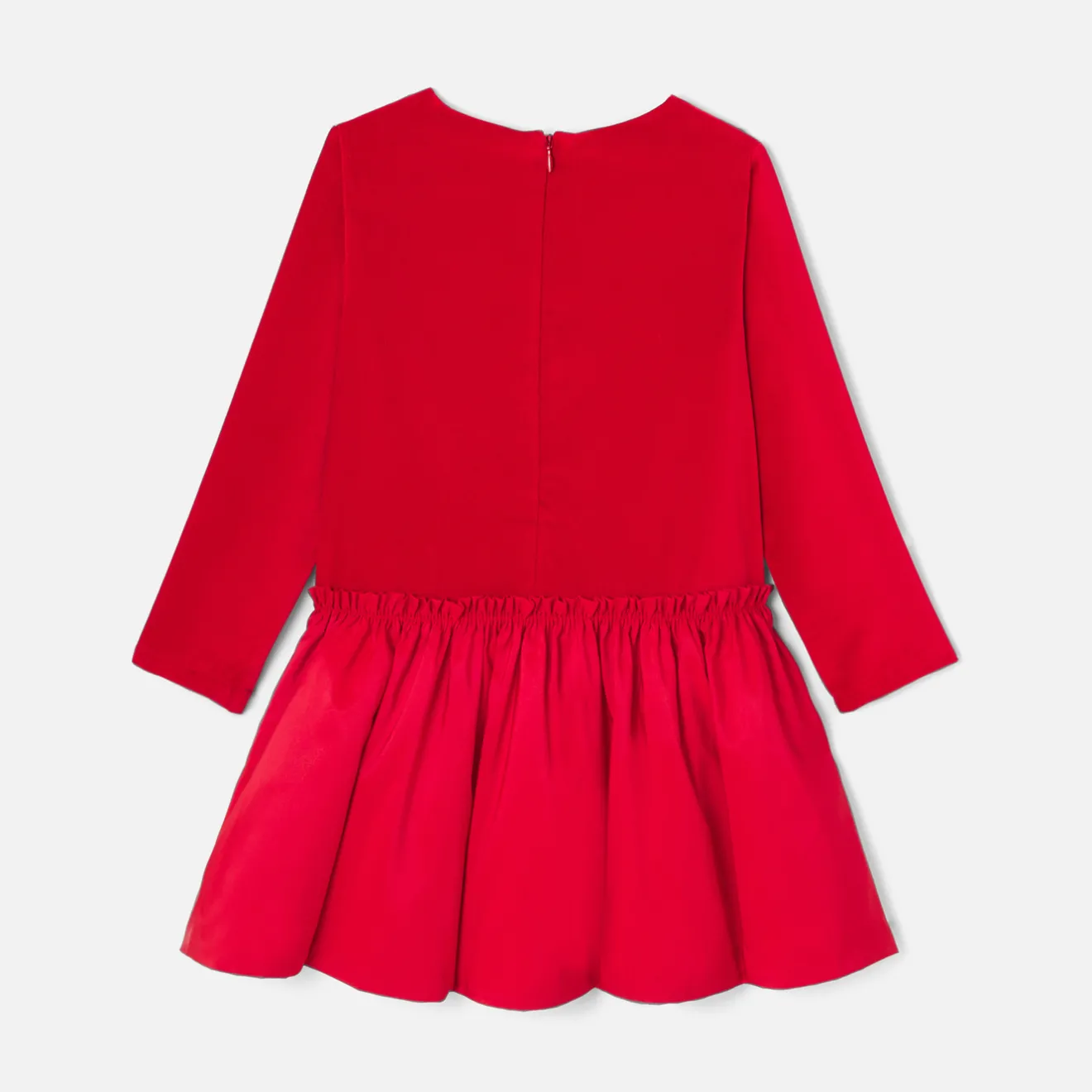Jacadi Kleider & Röcke>Kleid aus Materialmix für Mädchen MOHNROT