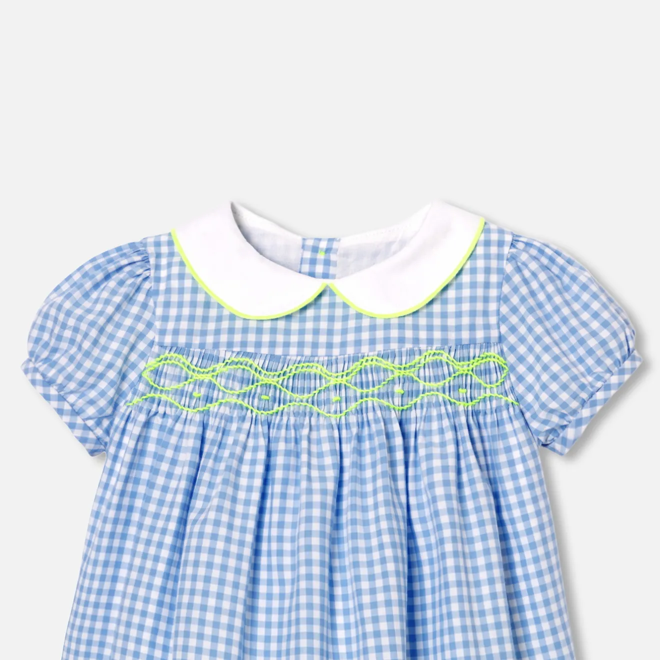 Jacadi Kleider>Kleid für Baby Mädchen mit kurzen Ärmeln BLAU/WEISS