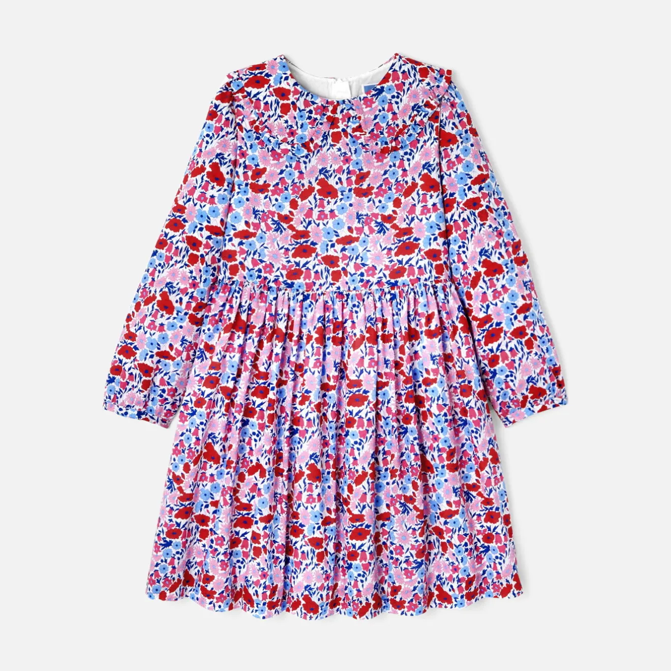Jacadi Kleider & Röcke>Kleid für Mädchen aus Liberty-Stoff WEISS/MEHRFARBIG