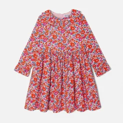 Jacadi Kleider & Röcke>Kleid für Mädchen aus Liberty-Stoff ROSA/MEHRFARBIG