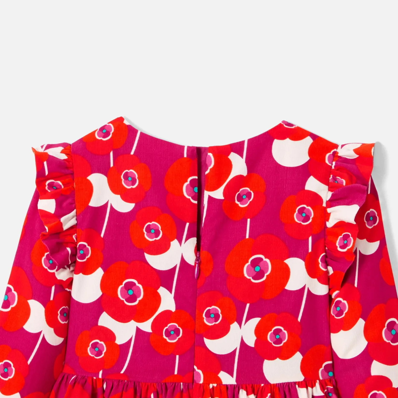 Jacadi Kleider & Röcke>Kleid für Mädchen aus Samt ROSA/MEHRFARBIG