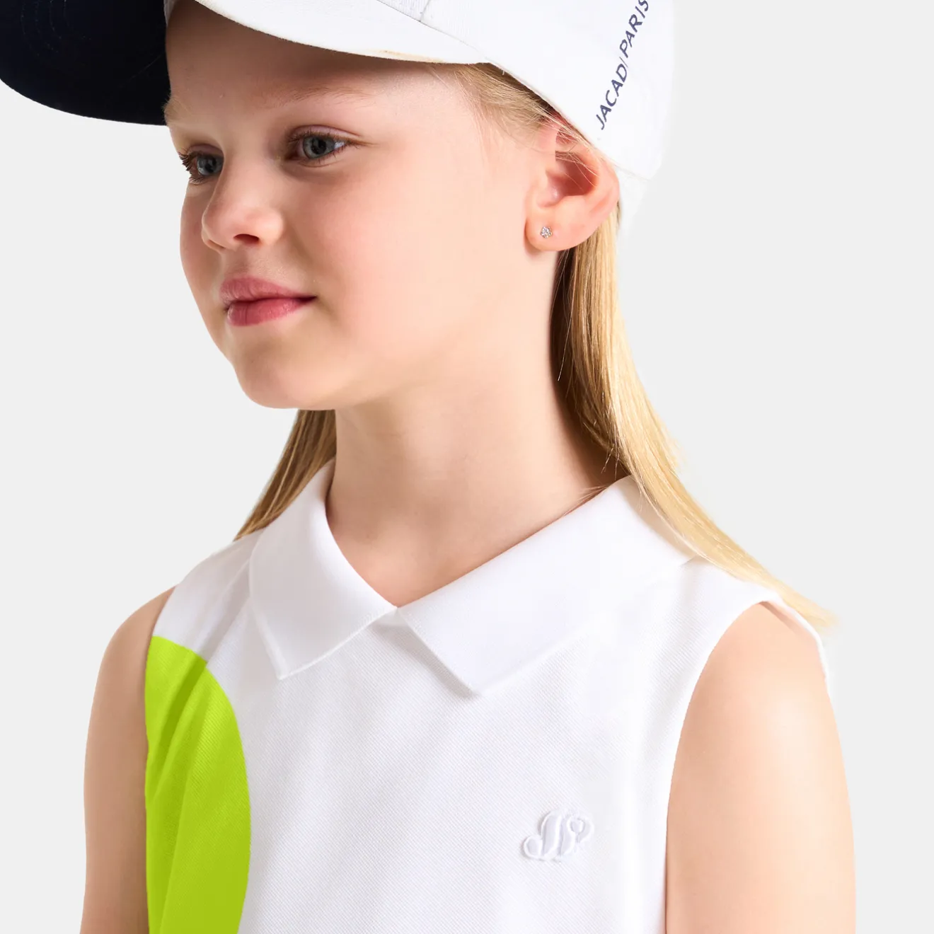 Jacadi Kleider & Röcke>Kleid im Tennislook für kleine Mädchen WEISS/GRÜN