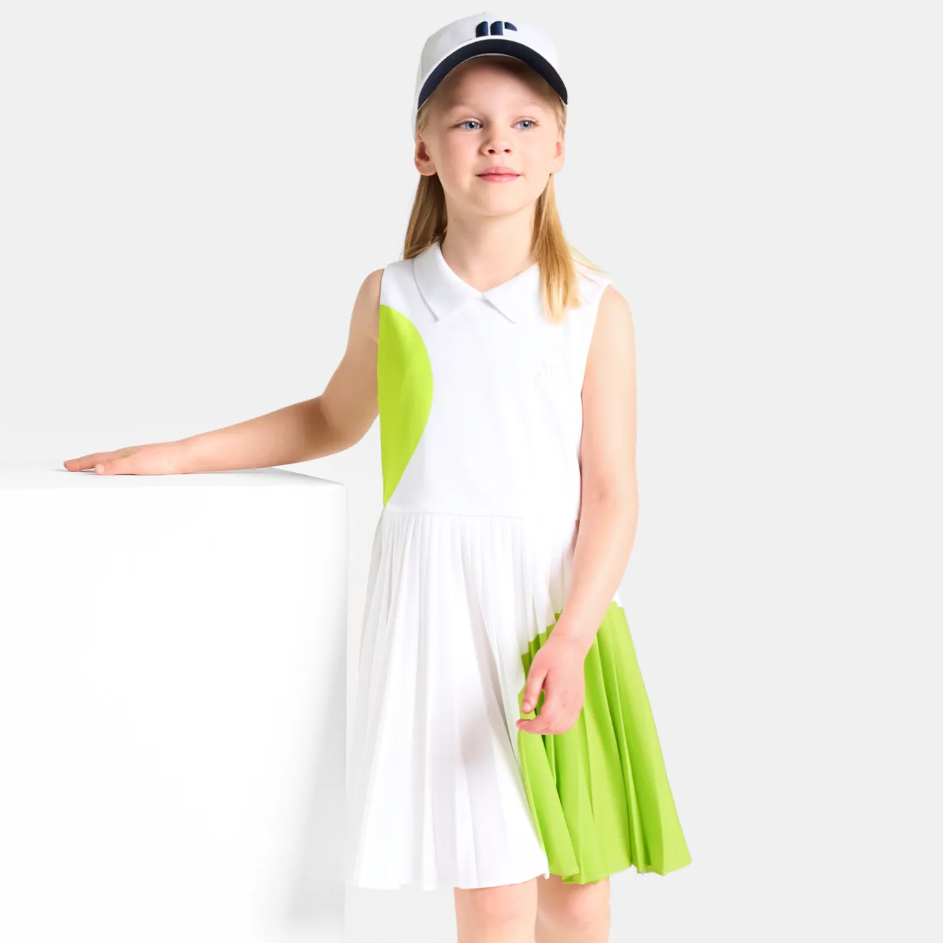 Jacadi Kleider & Röcke>Kleid im Tennislook für kleine Mädchen WEISS/GRÜN