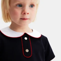 Jacadi Kleider>Kleid mit kurzen Ärmeln Kleinkind Mädchen MARINEBLAU JACADI