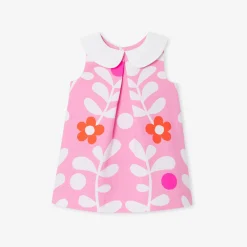 Jacadi Kleider>Kleid mit Pflanzenmotiv für Mädchen ROSA/MEHRFARBIG