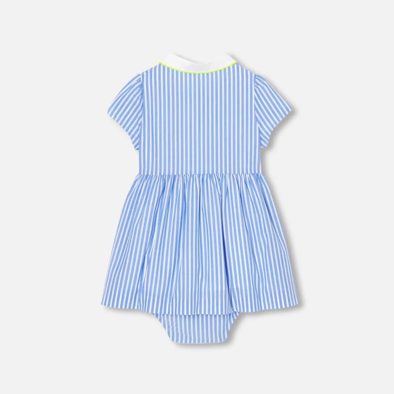 Jacadi Kleider>Kleid mit Trapezschnitt Kleinkind Mädchen WEISS/BLAU