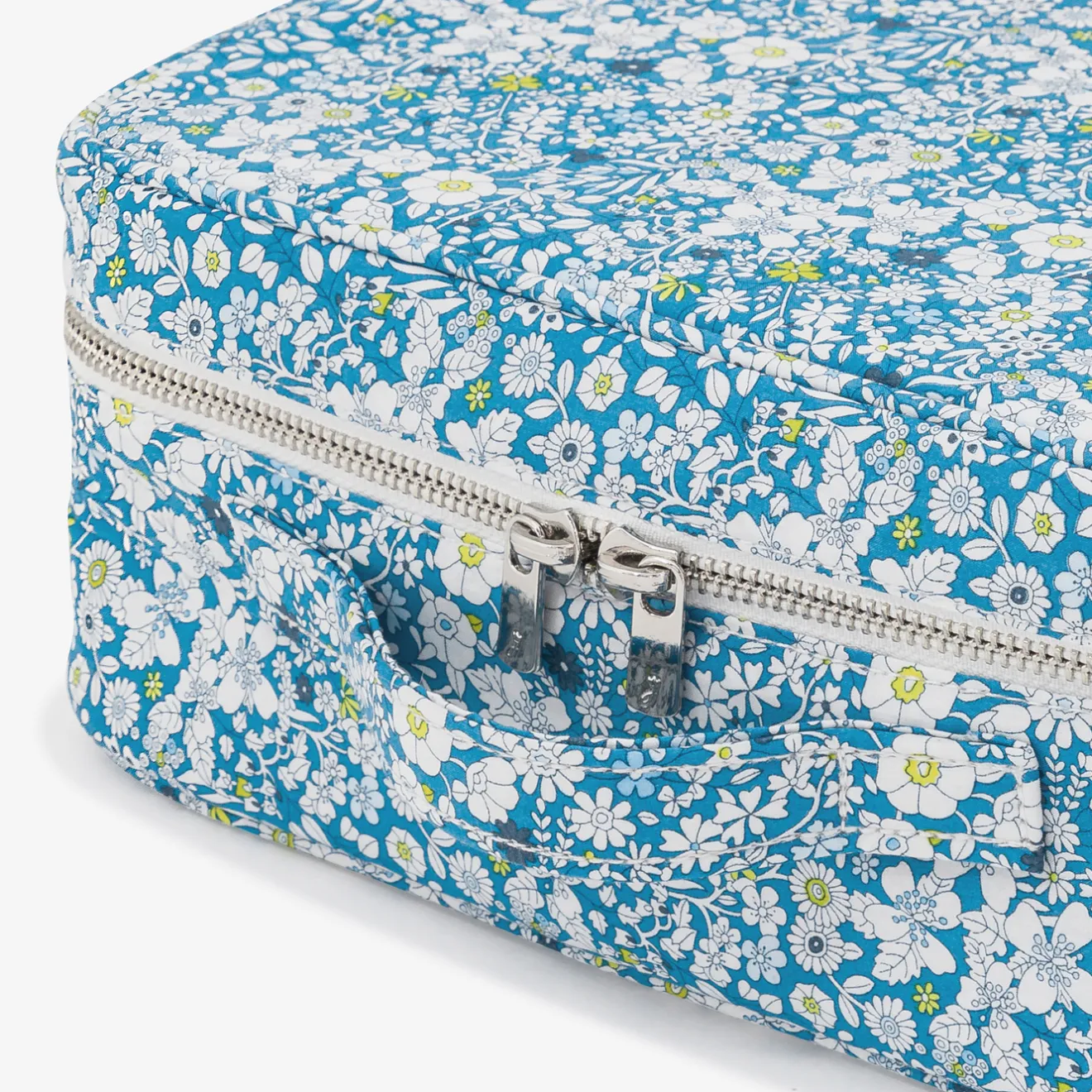 Jacadi Wickeltaschen & Kulturbeutel|Wickeltaschen & Kulturbeutel>Koffer aus Liberty-Stoff BLAU/MEHRFARBIG