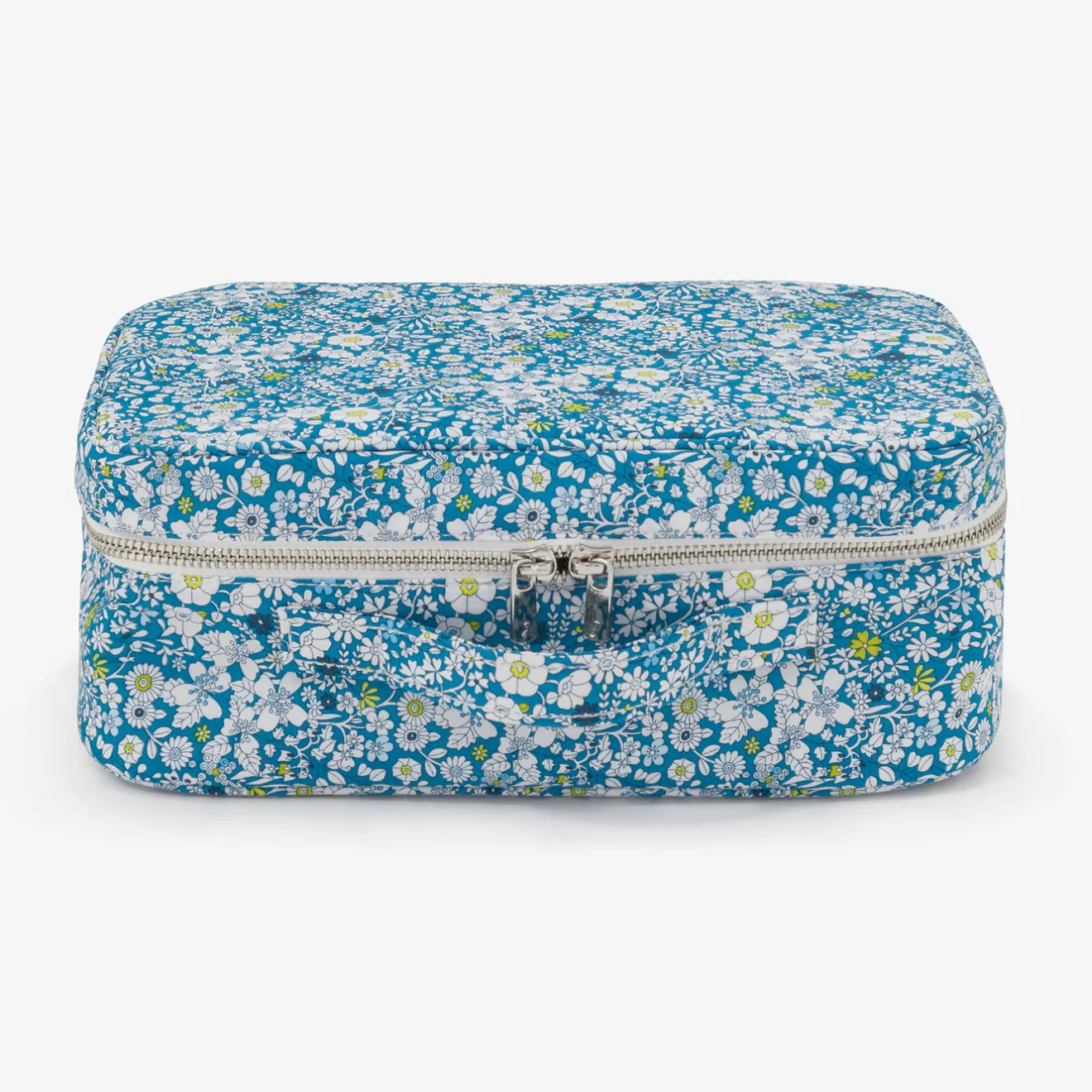 Jacadi Wickeltaschen & Kulturbeutel|Wickeltaschen & Kulturbeutel>Koffer aus Liberty-Stoff BLAU/MEHRFARBIG