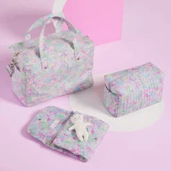 Jacadi Wickeltaschen & Kulturbeutel|Wickeltaschen & Kulturbeutel>Kulturbeutel aus Liberty-Stoff WEISS/MEHRFARBIG