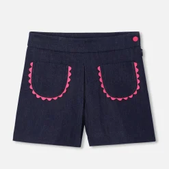 Jacadi Kleider & Röcke>Kurzer Rock für Mädchen JEANSDUNKELBLAU