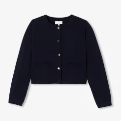 Jacadi Pullover, Sweatshirts, Strickjacken>Kurzes Strickjacke für Mädchen MARINEBLAU JACADI