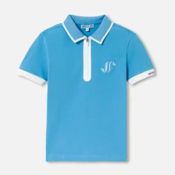 Jacadi T-Shirts, Polos, Langarmshirts>Kurzärmeliges Poloshirt für Jungen HIMMELBLAU