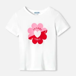 Jacadi T-Shirts, Polos, Langarmshirts>Kurzärmeliges T-Shirt für Mädchen JACADI WEISS