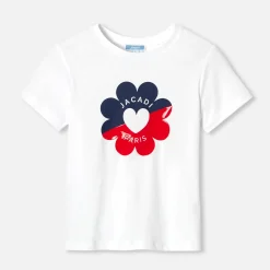 Jacadi T-Shirts, Polos, Langarmshirts>Kurzärmeliges T-Shirt für Mädchen JACADI WEISS
