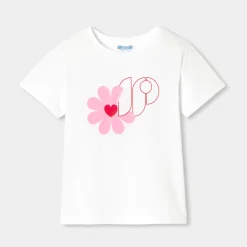 Jacadi T-Shirts, Polos, Langarmshirts>Kurzärmeliges T-Shirt für Mädchen JACADI WEISS