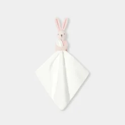 Jacadi Babyspielzeug, Plüschtiere & Schnuffeltücher>Kuscheltier mit Hase und Tuch WEISS/ROSA