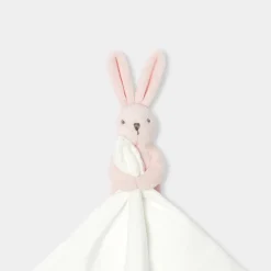 Jacadi Babyspielzeug, Plüschtiere & Schnuffeltücher>Kuscheltier mit Hase und Tuch WEISS/ROSA