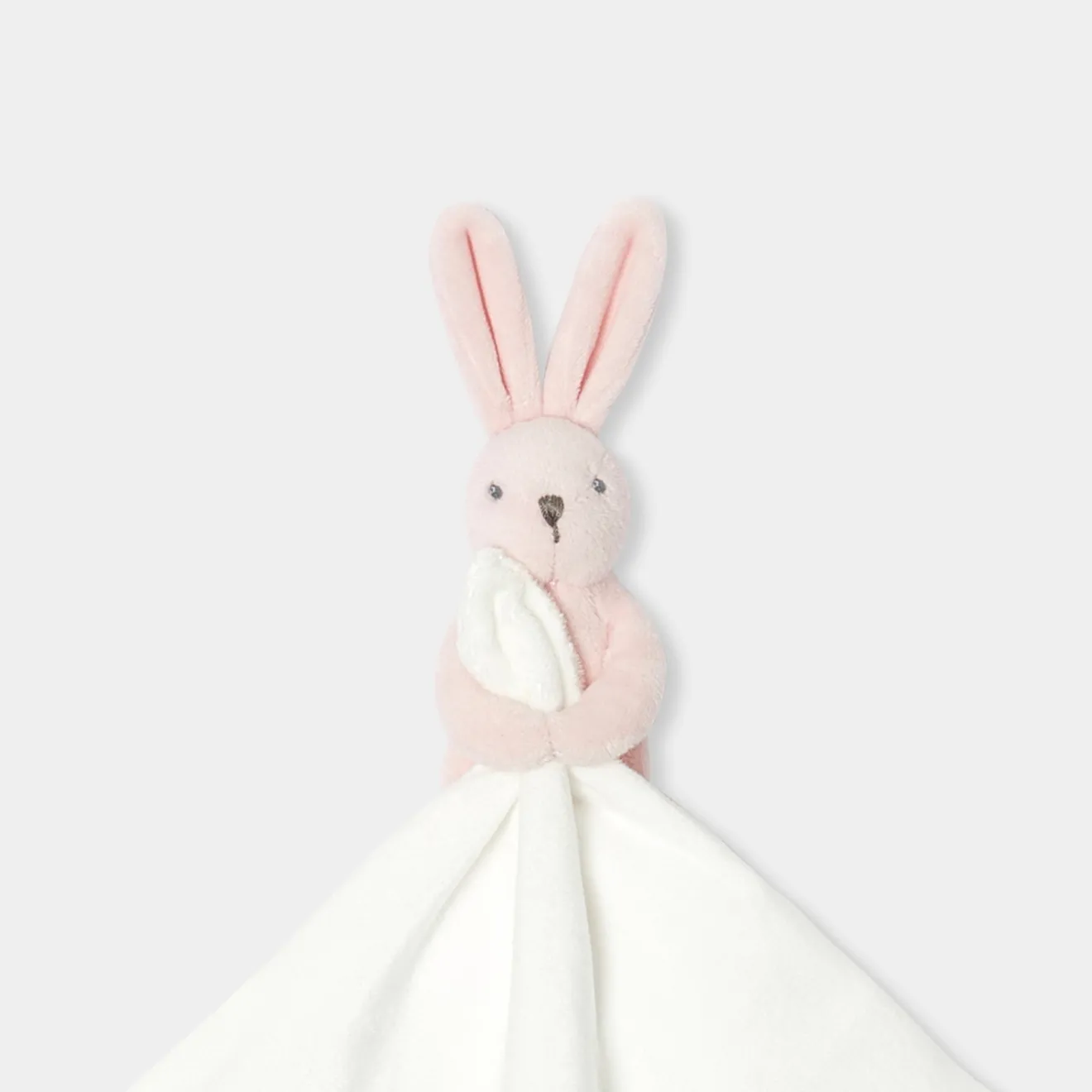 Jacadi Babyspielzeug, Plüschtiere & Schnuffeltücher>Kuscheltier mit Hase und Tuch WEISS/ROSA