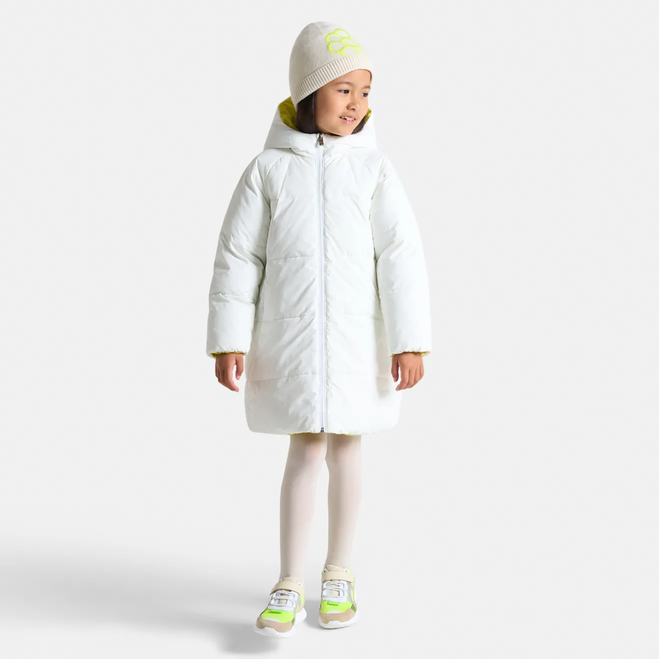 Jacadi Jacken & Mäntel>Lange Steppjacke für Mädchen WEICHES JACADI WEISS