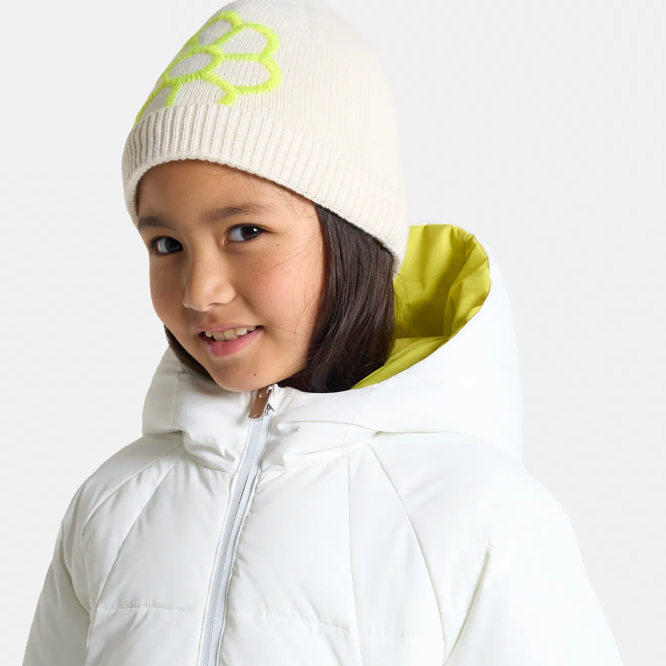Jacadi Jacken & Mäntel>Lange Steppjacke für Mädchen WEICHES JACADI WEISS