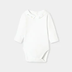 Jacadi Bodies>Langärmeliger Body für Baby Jungen JACADI WEISS