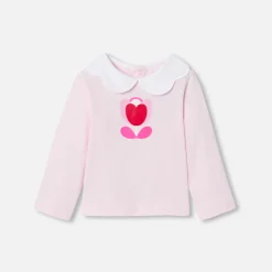 Jacadi T-Shirts, Polos, Langarmshirts>Langärmliges T-Shirt Kleinkind Mädchen ROSA PUDER JACADI