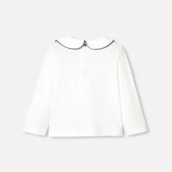 Jacadi T-Shirts, Polos, Langarmshirts>Langärmliges T-Shirt Kleinkind Mädchen JACADI WEISS