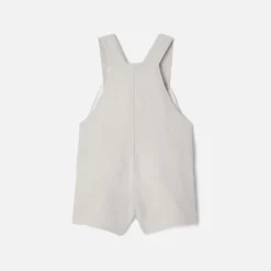Jacadi Overalls, Latzhosen, Ensembles>Latzhose aus Leinen für Jungen MAUSGRAU