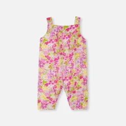 Jacadi Spieler, Latzhosen, Ensembles>Latzhose aus Liberty-Stoff für Baby Mädchen ROSA/MEHRFARBIG
