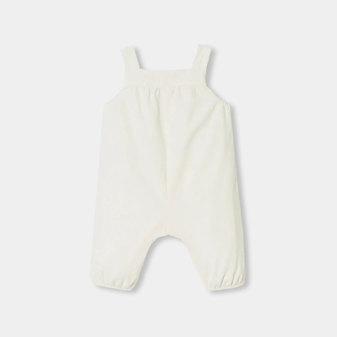Jacadi Spieler, Latzhosen, Ensembles>Latzhose aus Samt für Baby Mädchen WEICHES JACADI WEISS
