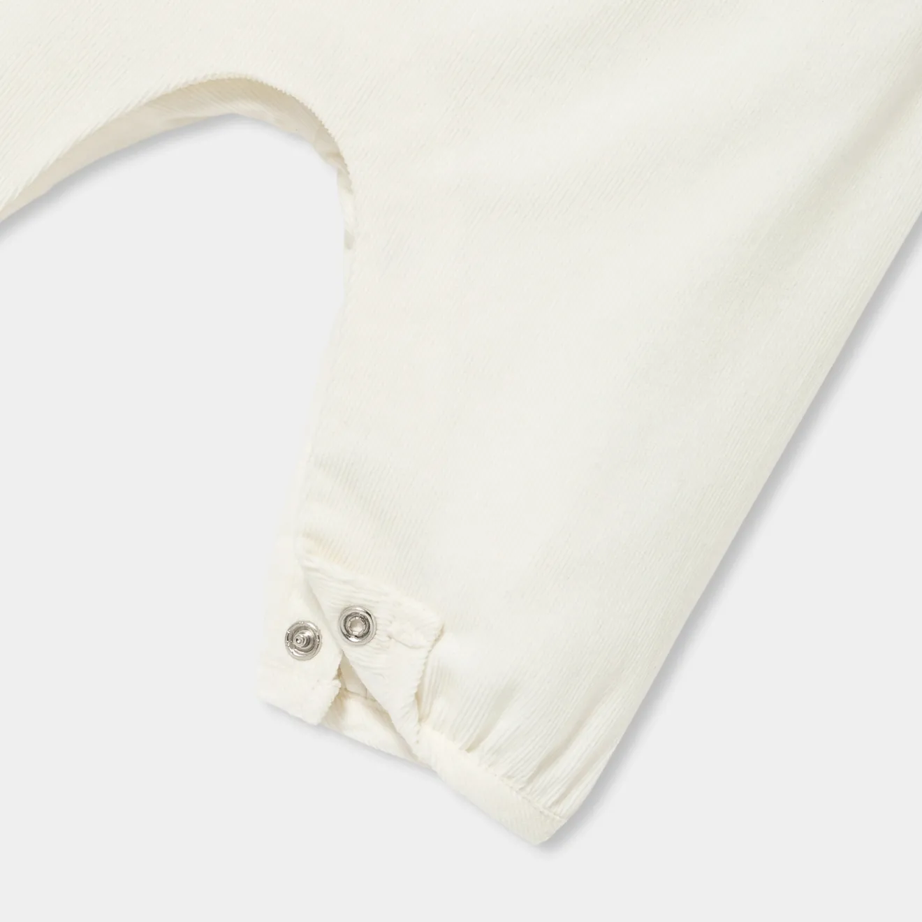 Jacadi Spieler, Latzhosen, Ensembles>Latzhose aus Samt für Baby Mädchen WEICHES JACADI WEISS