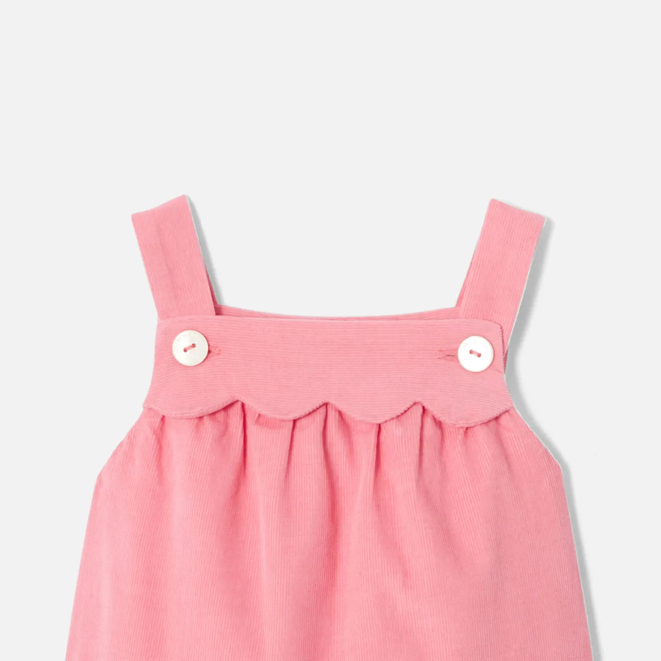 Jacadi Spieler, Latzhosen, Ensembles>Latzhose aus Samt für Mädchen ROSA THE DUNKEL