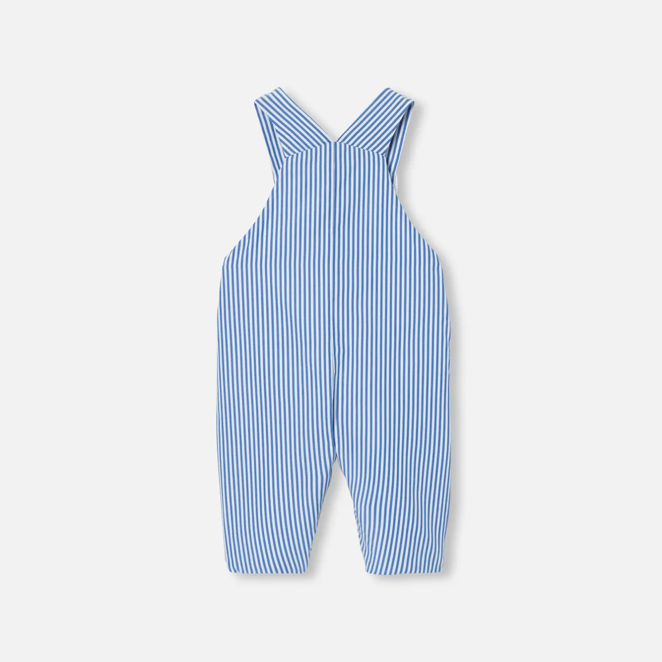 Jacadi Spieler, Latzhosen, Ensembles>Latzhose für Baby Jungen WEISS/BLAU